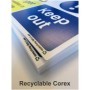  Caution guard dogs keep out warning sign in 4mm Recyclable Correx material