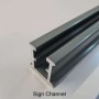  Metal sign channel rail for mounting a Please Drive Slowly At All Times Sign (10mph)