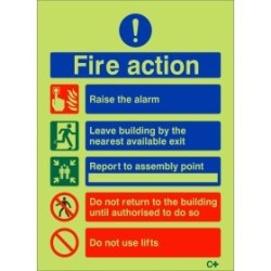 Fire Action Signs